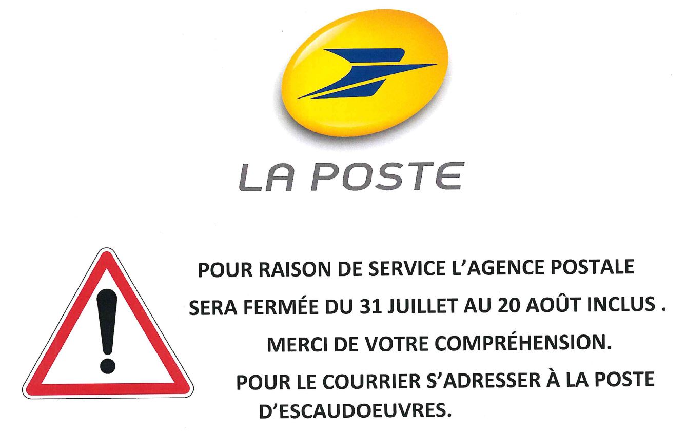 Horaire poste iwuy